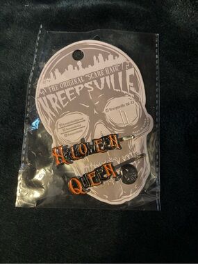 Kreepsville 'Halloween Queen' Hair Pins - Black & Orange